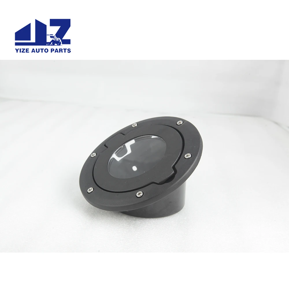 Transparent Fuel Filler Cover Gas Cover Aluminum Alloy Gas Tank Door Exterior Accessories for Jeep Wrangler 2007-2018 JK JKU