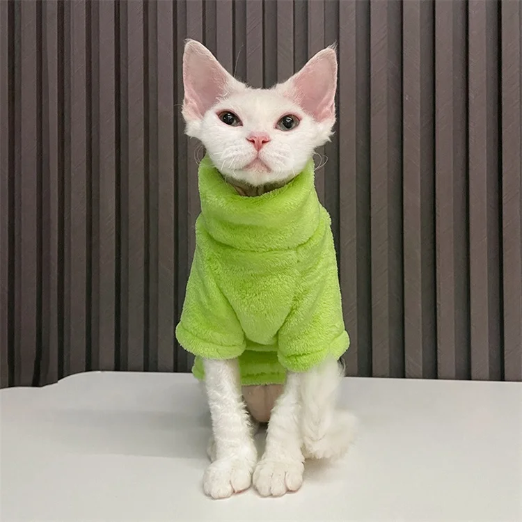 Hairless Cat Clothes Autumn/winter Thickened Sphinx Cat Clothes With A German Sable Base For Warmth And Comfort