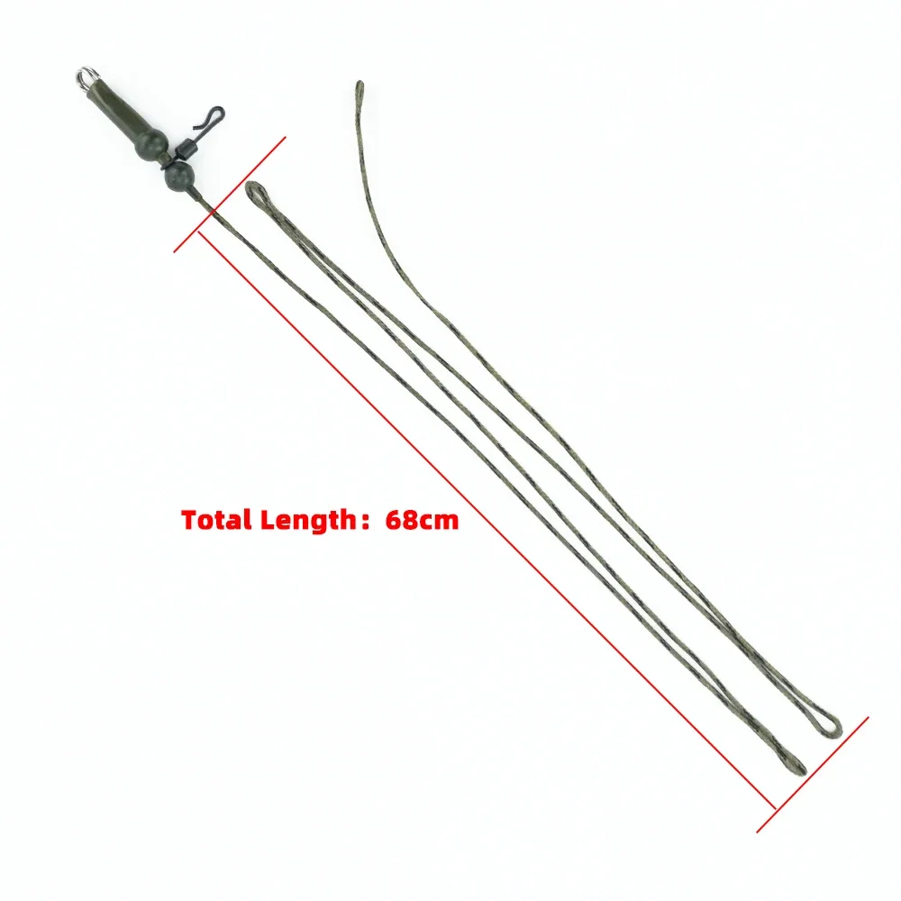 Hirisi 3pcs Carp Fishing Lead Core Line Helicopter Rigs Fishing Tackle Line Making Sinking Braided Line Accessories LC210