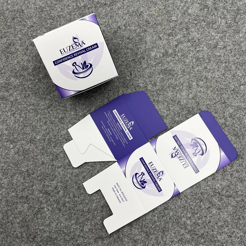 Custom Printed UV Cardboard Box Skin Care Packaging Paper Boxes With Logo For Cosmetic packaging box