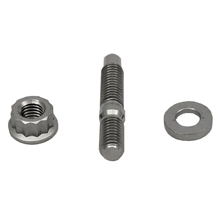 customization machined M6 titanium auto stud kit titanium exhaust manifold stud for auto