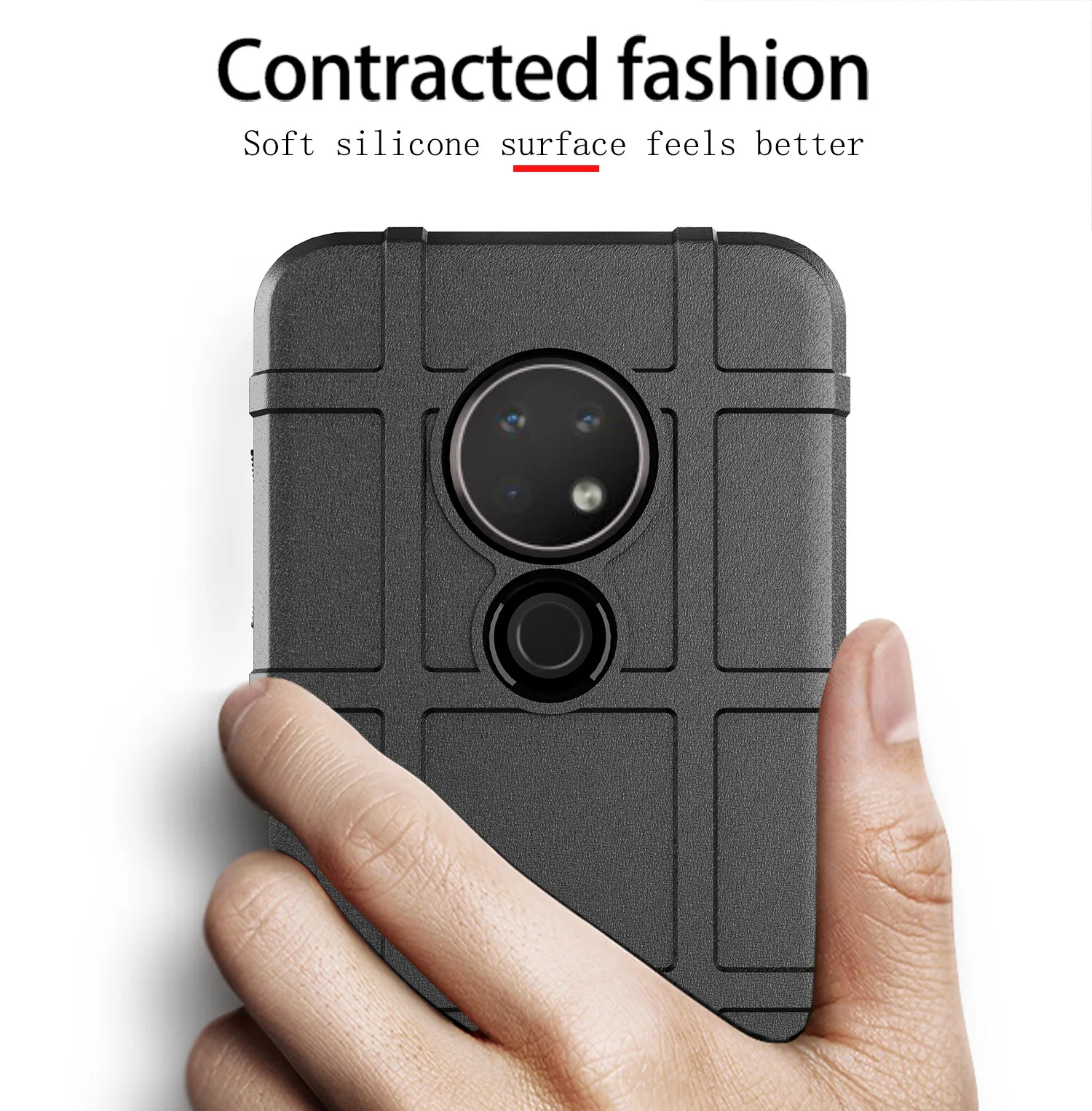 For NOKIA 6.2 Nokia 7.2 Armor Rugged Shield Case Soft TPU Anti-fall Shell Cover Housing Silicone Cases