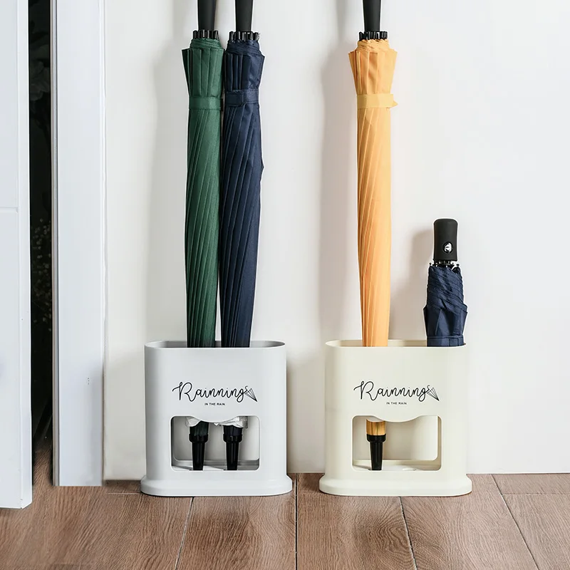 New Design Customized Diatomite Absorb Water quick-drying Indoor  Umbrella Holder Save Space  White Plastic Umbrella Stand