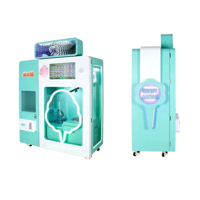 Automatic Coin-Operated Arcade Cotton Candy Machine Candy Steering Wheel Gaming Vending Machine 6 years old 3 years old for sale