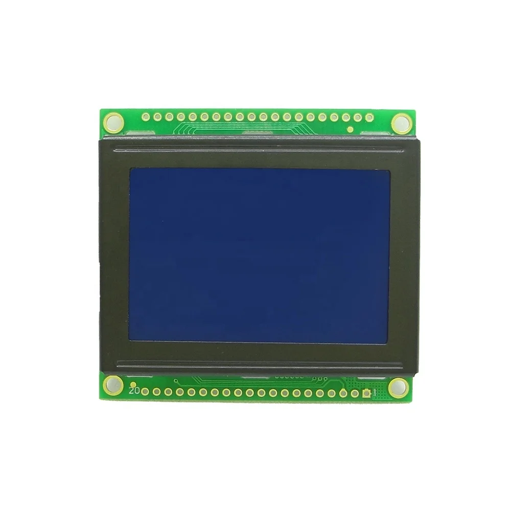 128X64 с контроллером Ks0108, синий/желто-зеленый экран, 12864 Графический ЖК-модуль для светодиодной подсветки