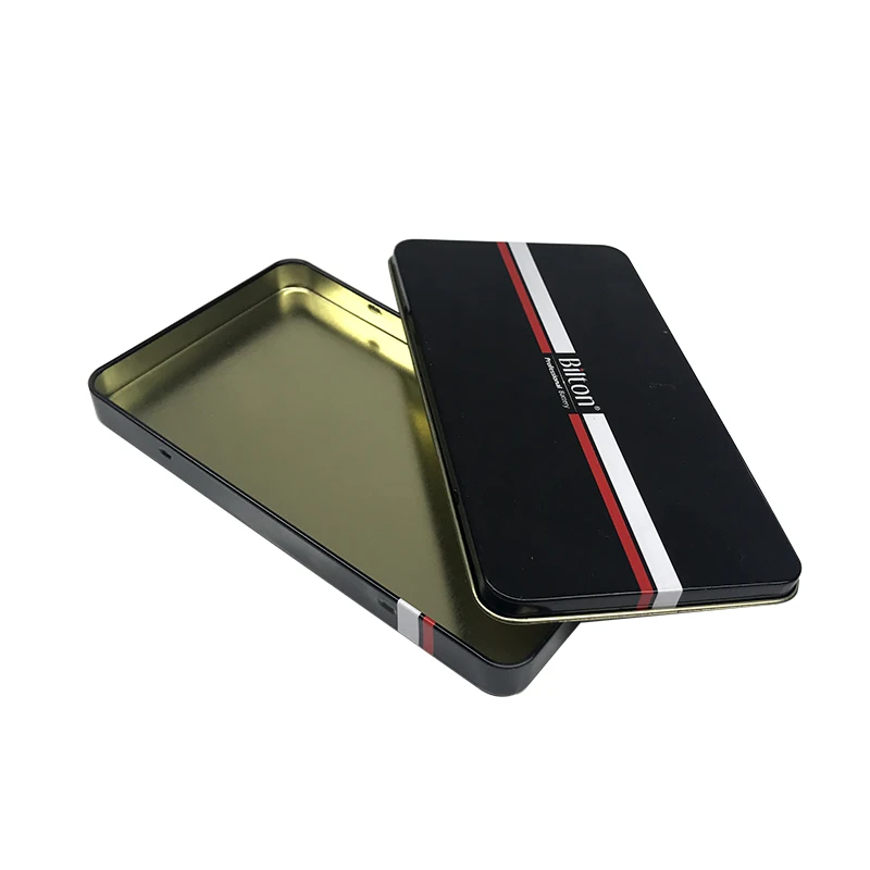 Customized 0.19-0.35mm Thickness square cosmetic coil large tin box