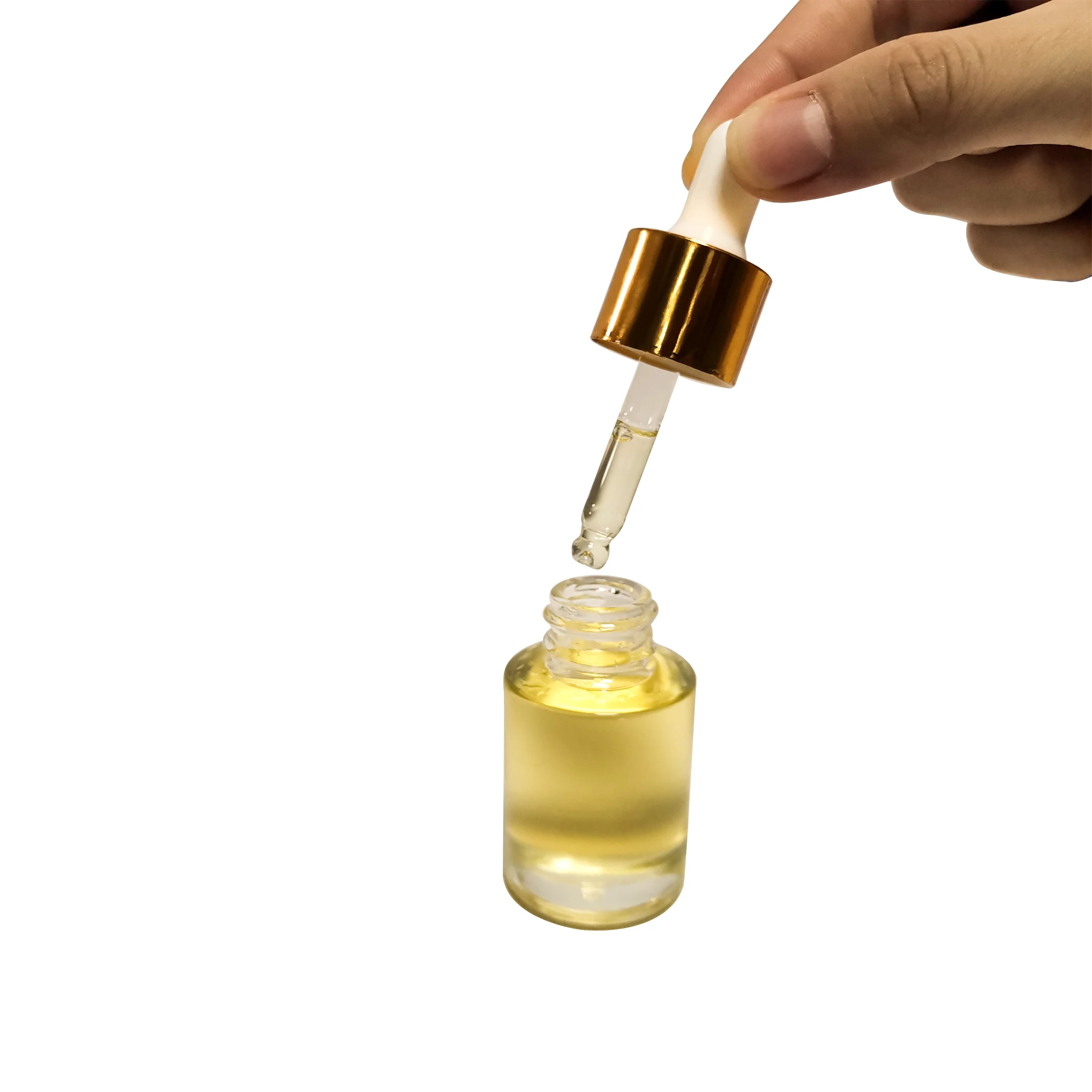  Factory Direct Custom Clear Dropper Bottle 15ml Round Essential Oil Empty Glass