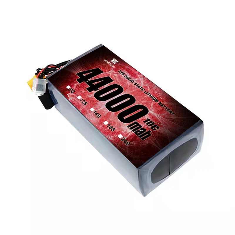Custom LIHV 6S 7S 8S 12S 14S 17500mah 23000mah 44000mah Solid State Lithium Battery Pack for RC car UAV