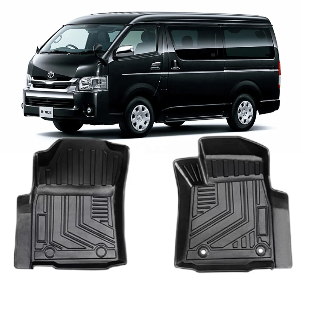 Оптовая продажа автомобильные коврики напольные TPE популярные 4x4 3D 5D для TOYOTA HIACE 200 2014