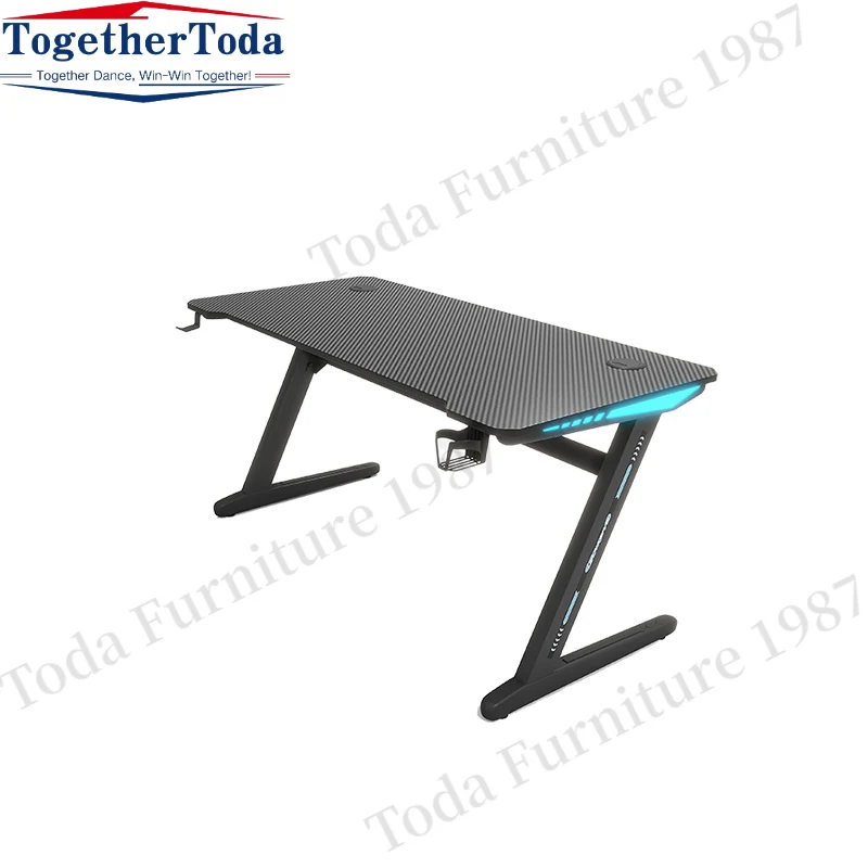 Custom Gaming Table with LED Lights PC Laptop Computer Gaming Desk