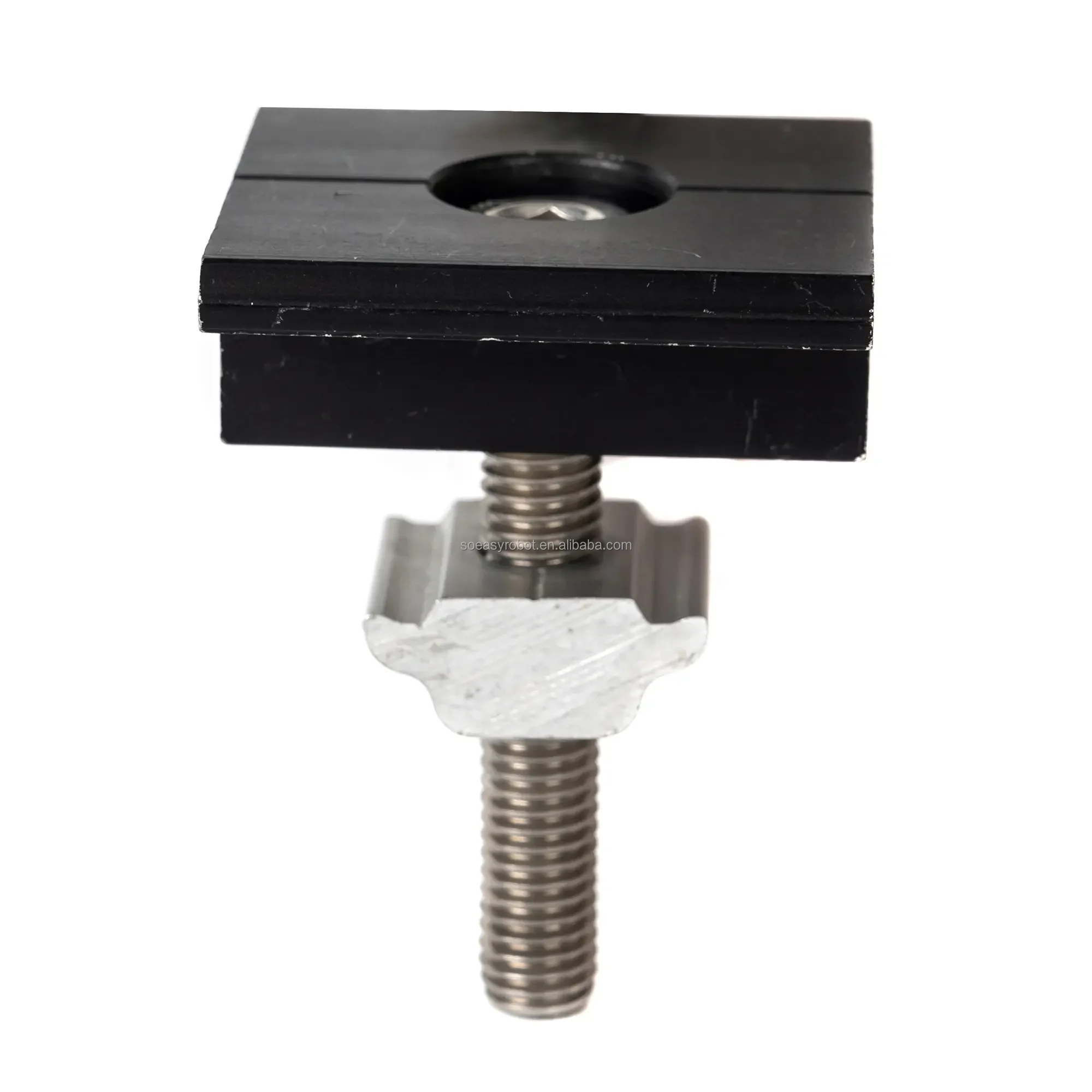 Factory Price Aluminum Black End Clamp Mid Clamp Solar Panel Mounting Clamps