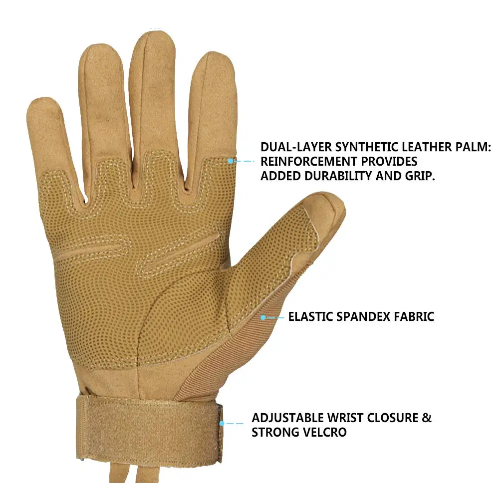 Riding Cycling  Hard Knuckle Protective Shell  Military Glove Police Shooting  Tactical Gloves Touchscreen