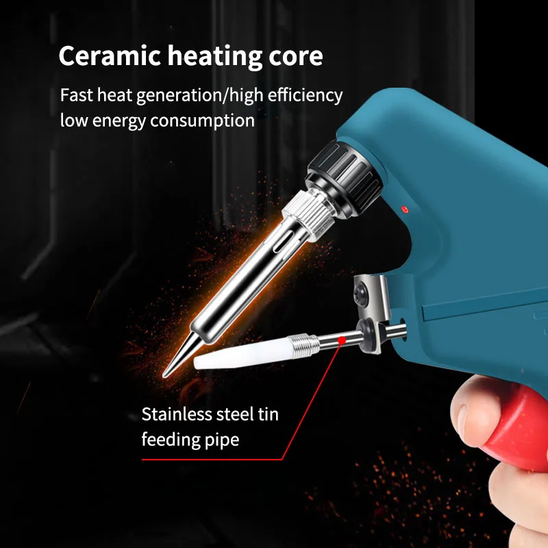 Manual Soldering Gun European Internal Heat Automatic Welding Gun Set With Switch 4 Electric Soldering Iron 60w Soldering Tool