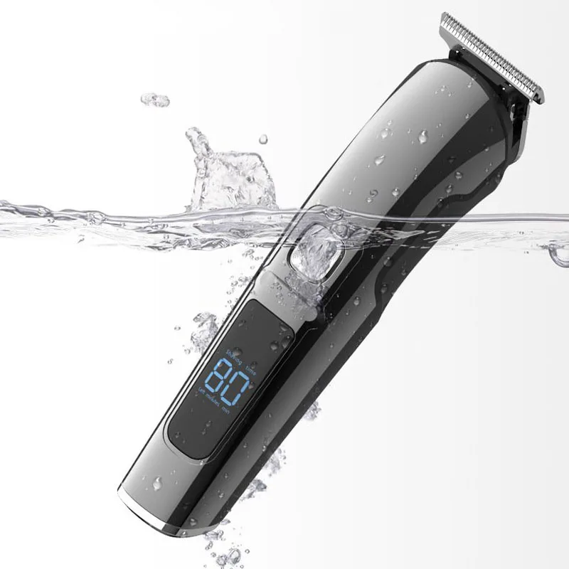 Body super grooming kit hair cut trimmer professional 6 in 1 electric hair clippers cutting machine set with led display for men