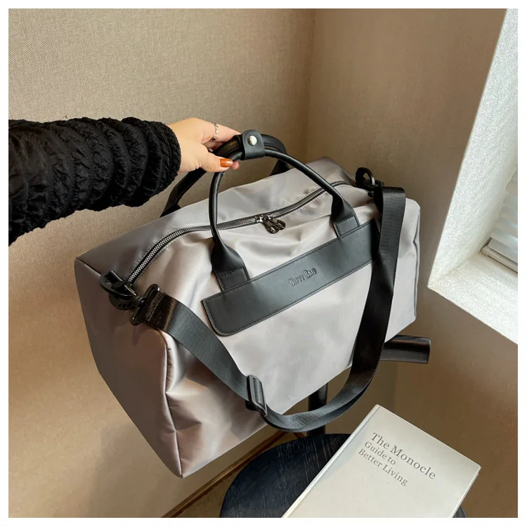 Manufacturers Direct Sales High Quality Custom Pattern Logo Large Capacity Sports Travel Bag Oxford Cloth Bag