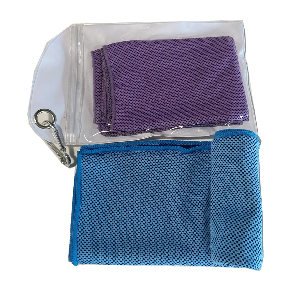 2022 Custom white real cool instant cooling ice sponge towel for sports gym fishing swimming in hot sunshine summer