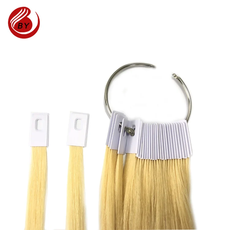 Boyan Private Label Human Hair Color Ring Catalog Hair Extension Colour Chart