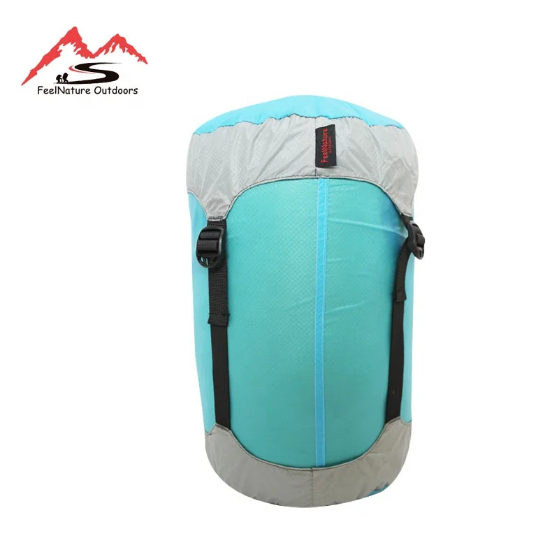 Customized Logo Printing Waterproof Ultralight 20D Nylon Compression Bags for Sleeping Bag