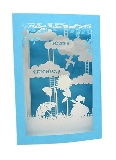 All occasion printing greeting card 3d pop up birthday cards