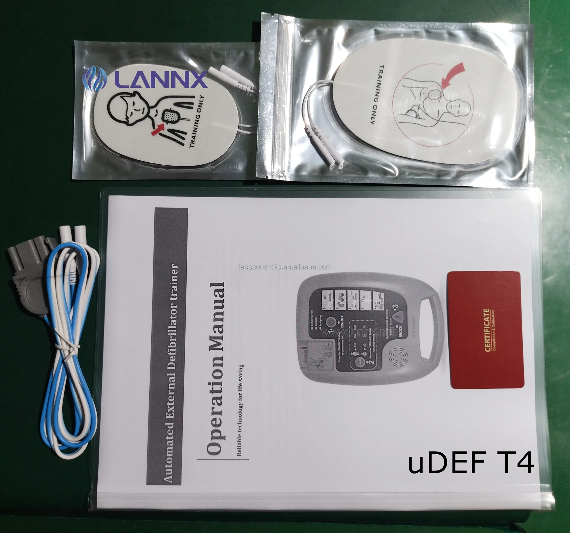 LANNX uDEF T4 Mini Hospital Defibrillator CPR Training Trainer Medical  Auto External Defibrillator Aed  First Aid Teaching aids