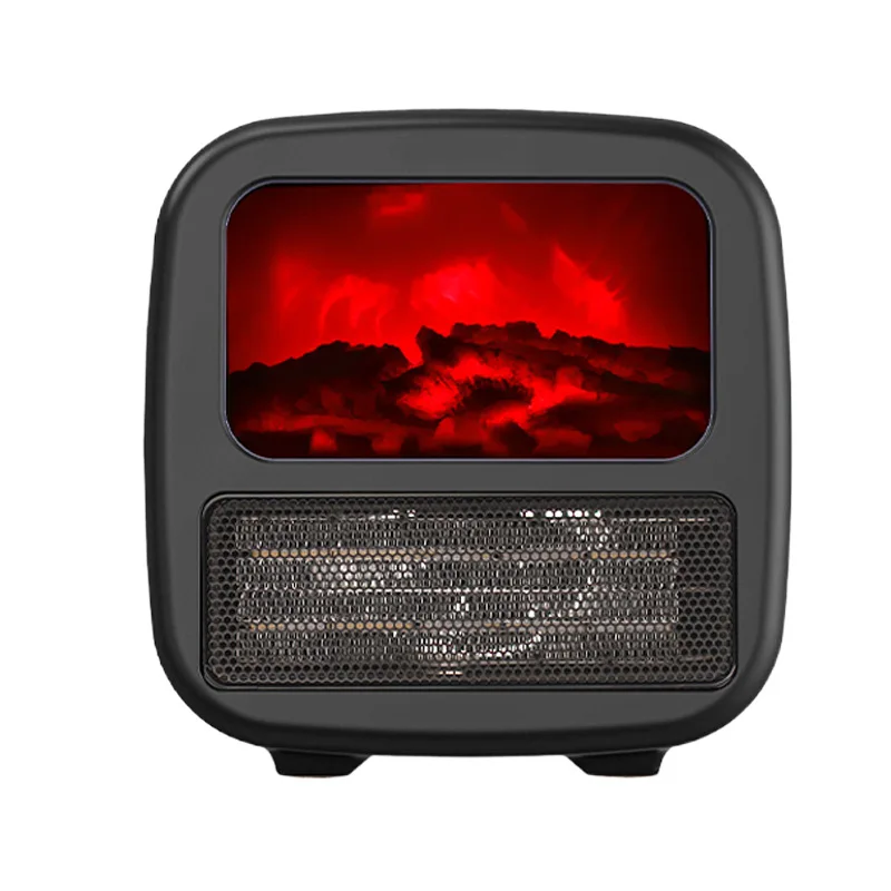 800W/1000W Quiet PTC Ceramic Portable Heater for Office Small Electric Fireplace Heater Fan Space Heater for Indoor Use