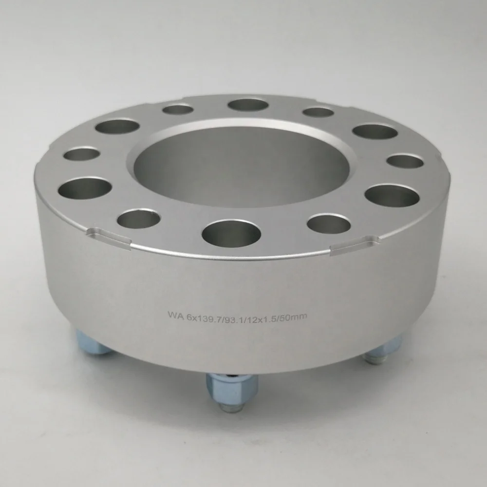 BOTRAK silver anodized 50mm 6x139.7 CB93.1mm hubcentric car wheel spacers adapters for ford ranger mazda BT50