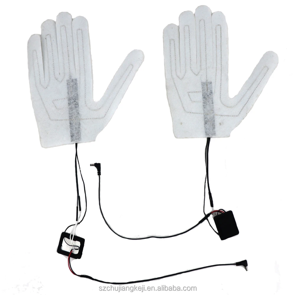 Composite heating wire 7.4 V electric heated gloves pad for heated gloves