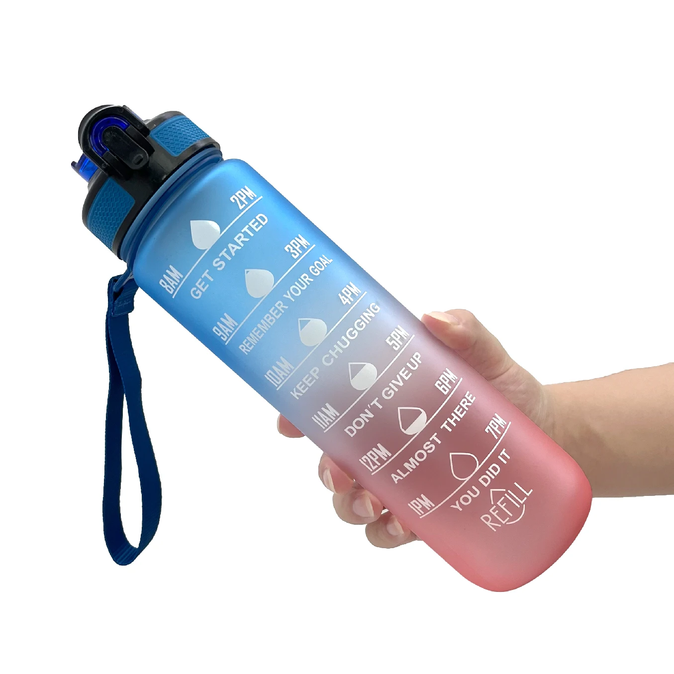 Plastic frosted tritan bpa free 1L sport kid gym 32oz sport cup water bottle with custom logo