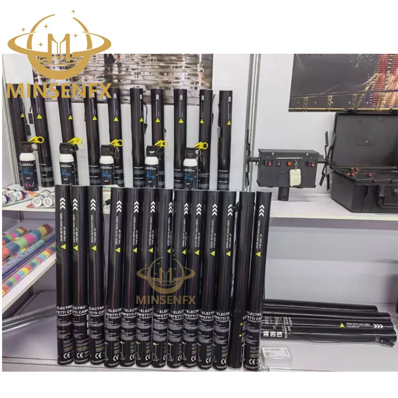 MINSENFX Factory Fireproof China Paper Christmas streamer Wedding Electric Shooter Confetti Cannon metallic Paper