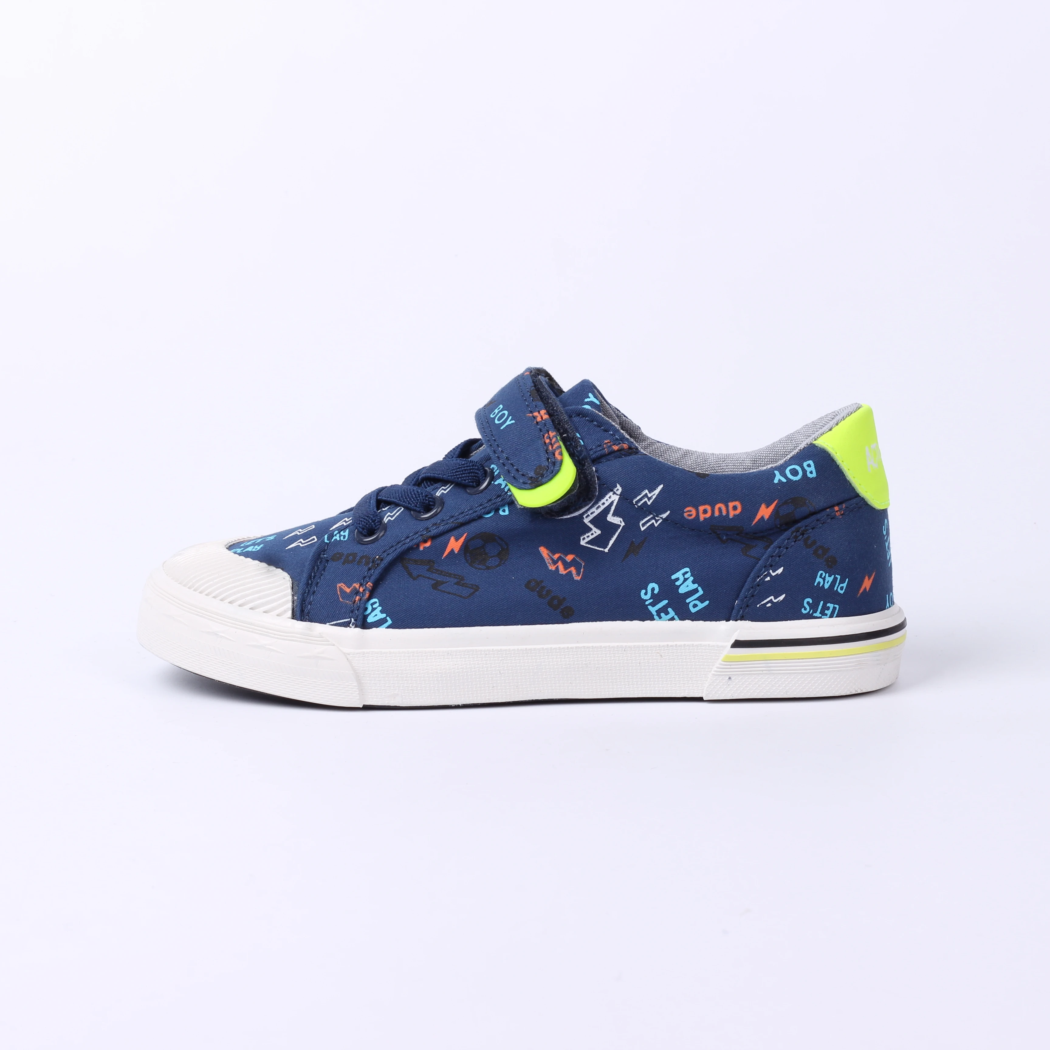 Custom without lace kids canvas sneakers Vulcanized boy girl Shoes outdoor school Baby Casual Shoes