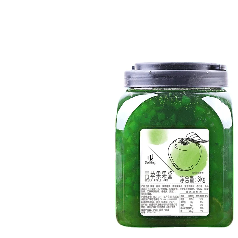 Премиум натуральный Джем фруктовый соус Фруктовый Аромат сырье для молока чая молочный коктейль десерт напиток зеленый яблочный джем