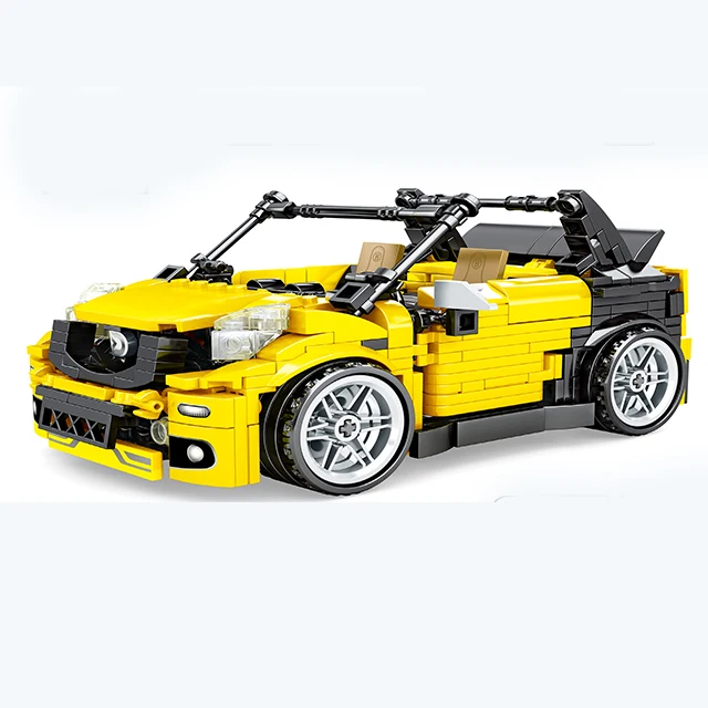 Оптовая продажа, высокое качество, сборка «сделай сам», модель супер гоночного автомобиля, строительные блоки, игрушечные автомобили для детей