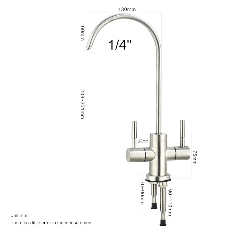 Kitchen Water Purifier Filter Tap Reverse Osmosis Faucet Drinking Wtaer SUS304 Faucet