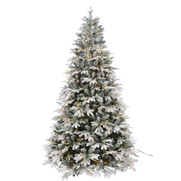 White Flocked Christmas Tree For Christmas Decor