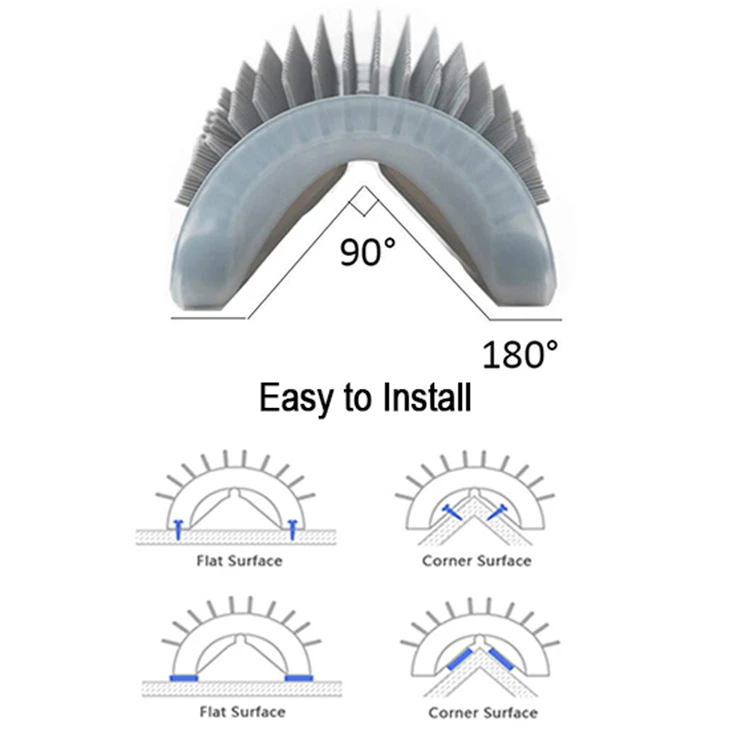 Wall Corner Softer Cat Massage Comb Toys Grooming Cats Brush for Short Long Fur Cats dogs