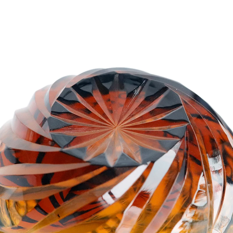 Blue Japanese Sake Glass Tumbler 2oz Hand Carved Crystal Amber Luxury Whiskey Tequila Liquor Soju Wholesale Wine Beer