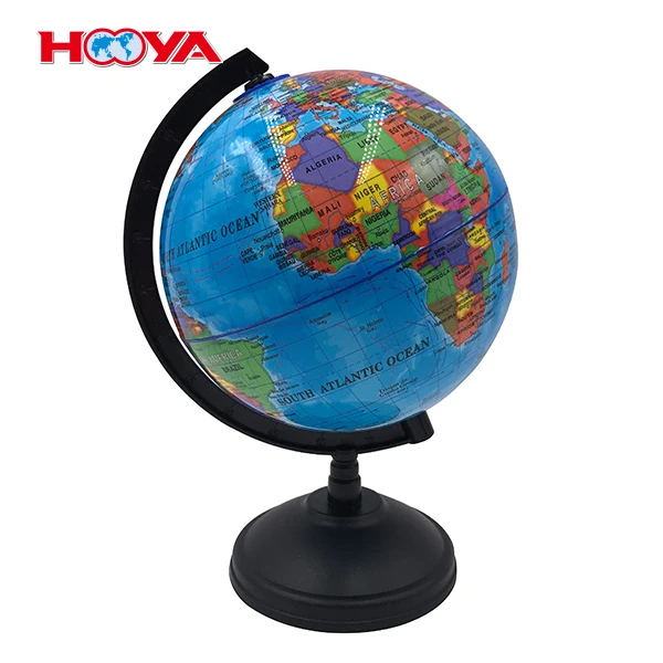 14.16cm English All Plastic Globe Decor Desktop World Map Education Earth Globe