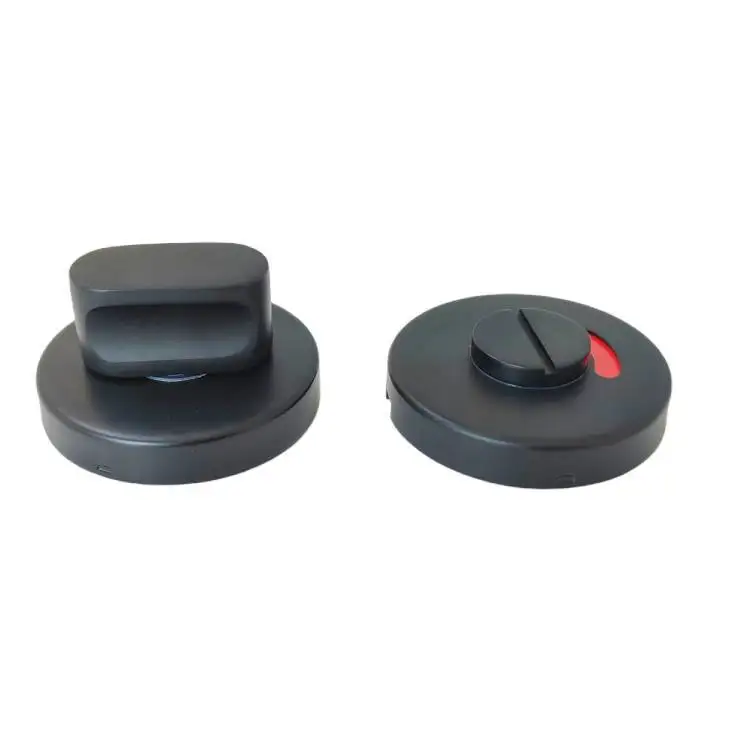 304 stainless steel instruction toilet door lock Turn and Release Indicator Bolt Turn Knob multiple colors partition door lock