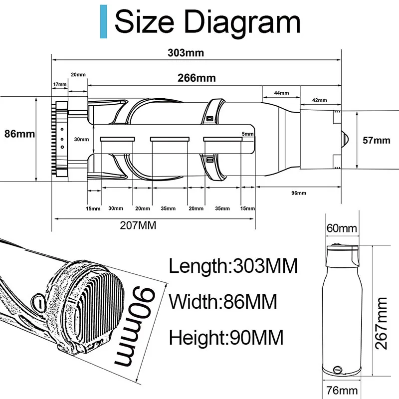 Mini Bottle Ebike Battery 36V 7Ah 36V 350W 250W Li-ion Batteries for Bafang BBS01 Tongsheng TSDZ2