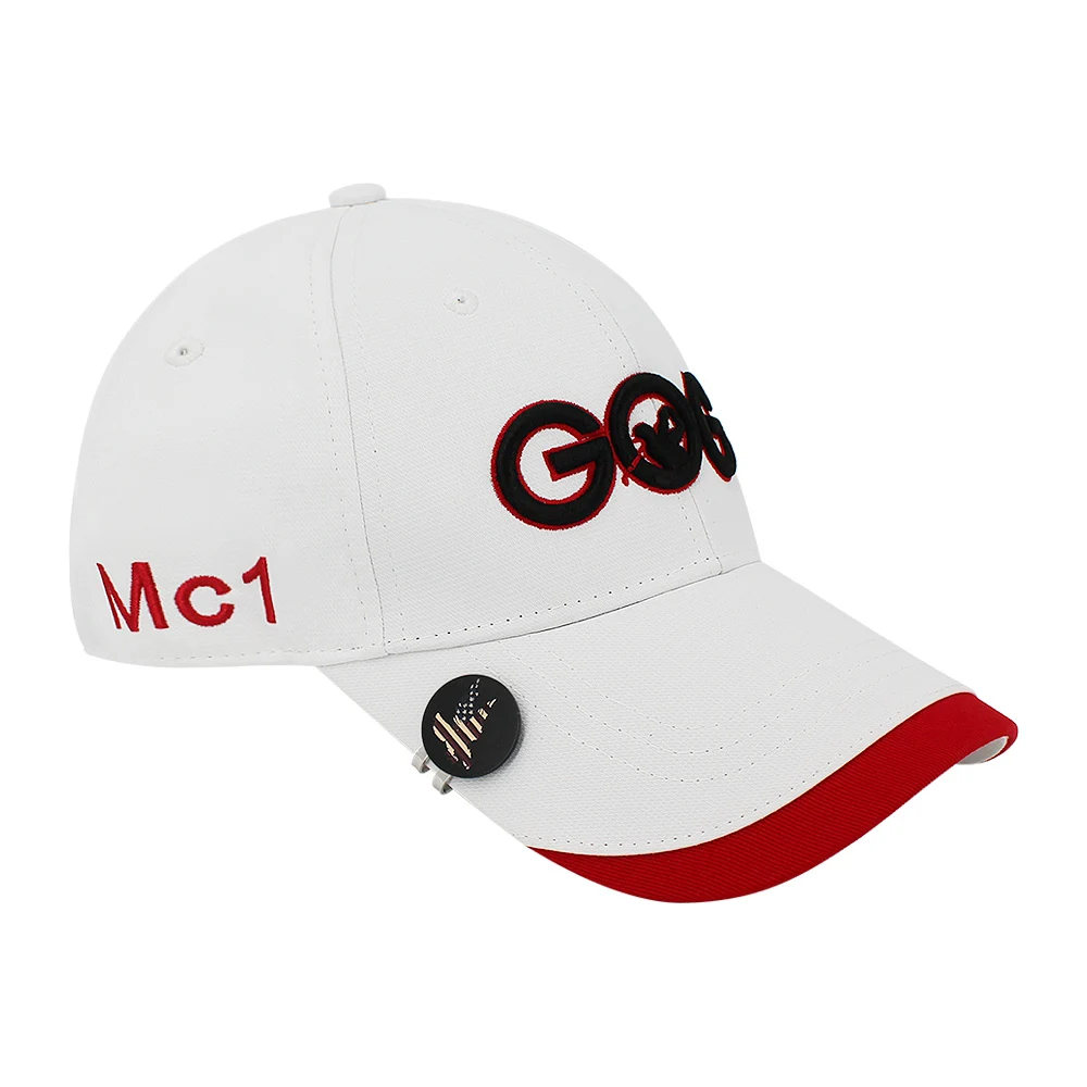 Golf Ball Mark with Golf Hat Clip Magnetic Alloy Birdie One Putt Eagle Tiger Cap Glove Design Magnetic Golf Ball Marker Hat Clip