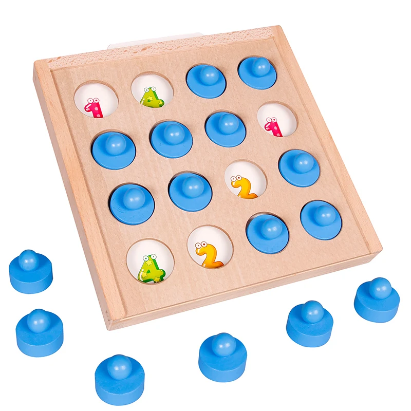 Wholesale Montessori Matching Brain Memory Box Card Game Educational Children Logic Thinking Memory Training Memory Chess