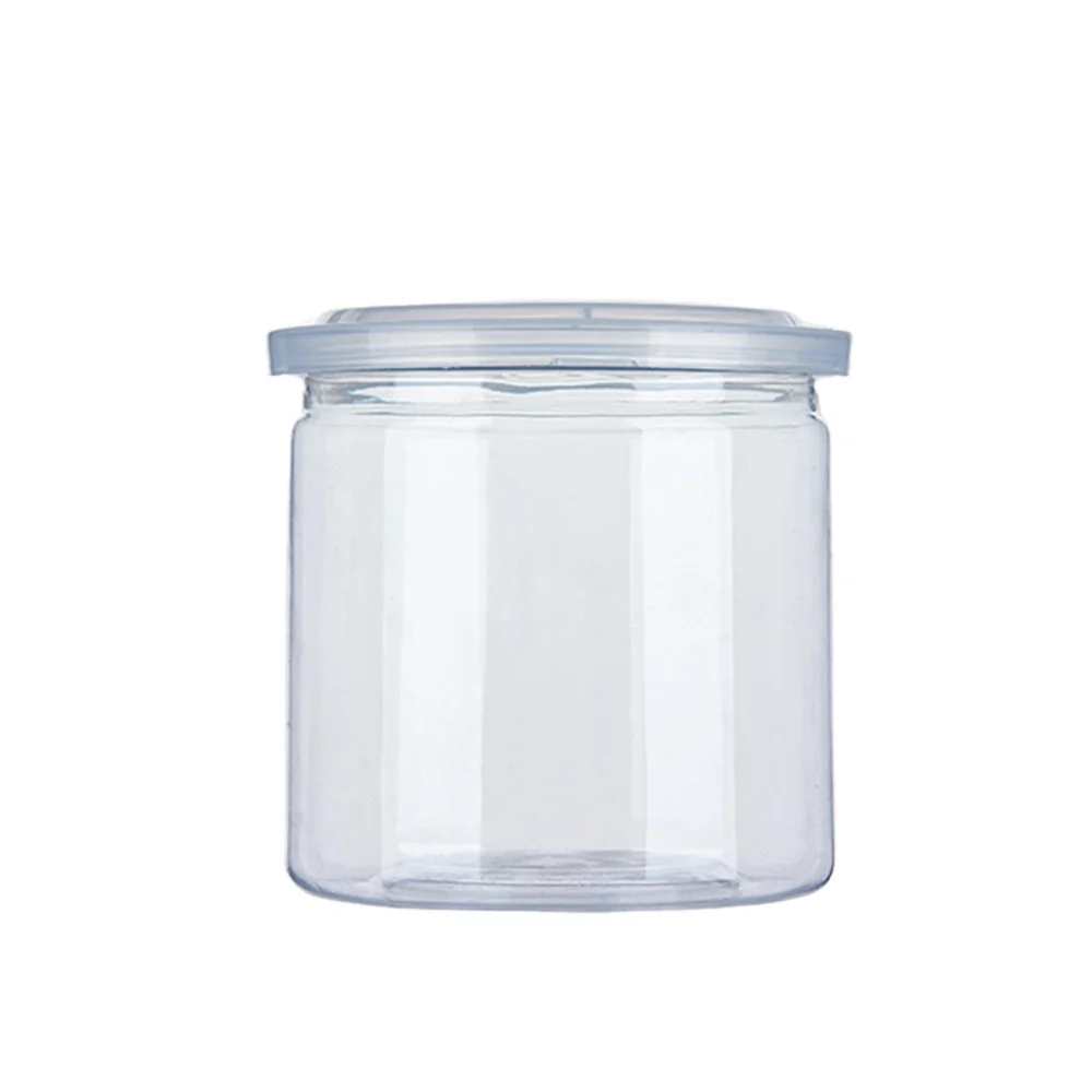 Wholesale empty clear 50-1000ml pop Cans 65mm 85mm Caliber Food plastic Can 4oz 8oz spice tuna candy plastic can with lids