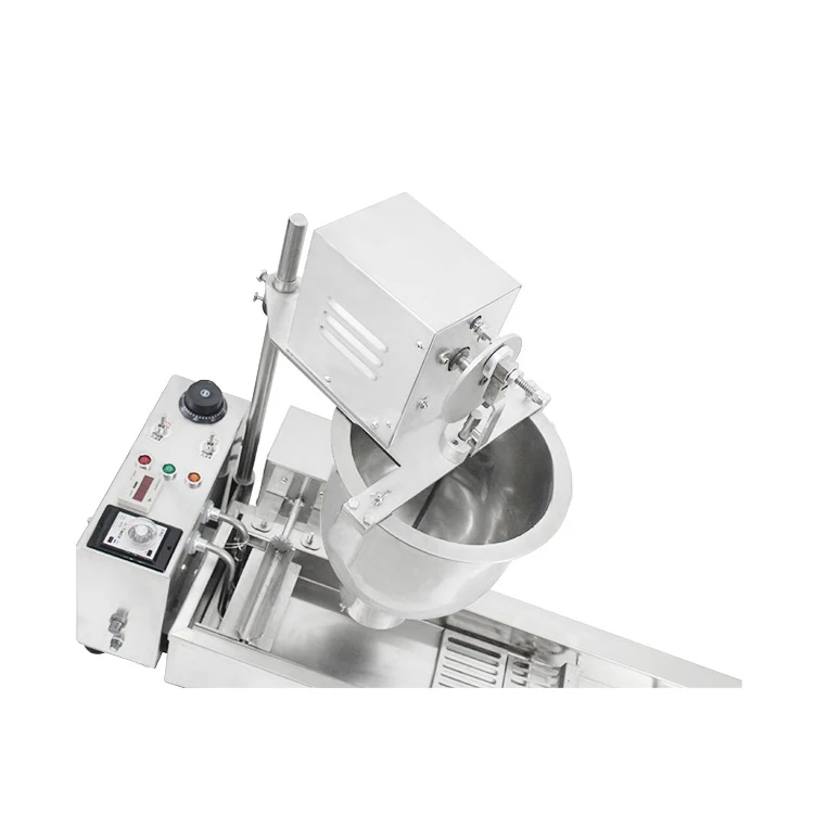 NP-2 Коммерческая нержавеющая сталь мини электрические газовые пончик делая машину