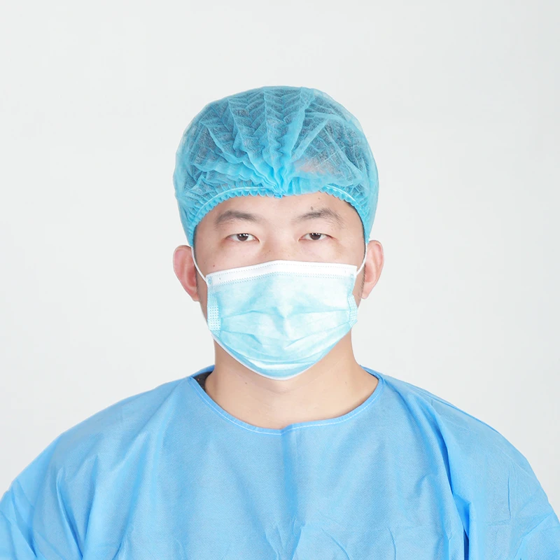 Hot sales Disposable nonwoven medical mob cap with different colors and sizes available