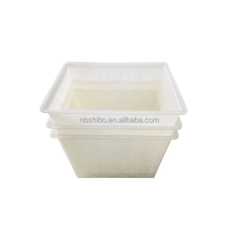 Roto Moulded Crate Price Starting From 150L square large water tank roll plastic box iron frame pool Liquid storage box
