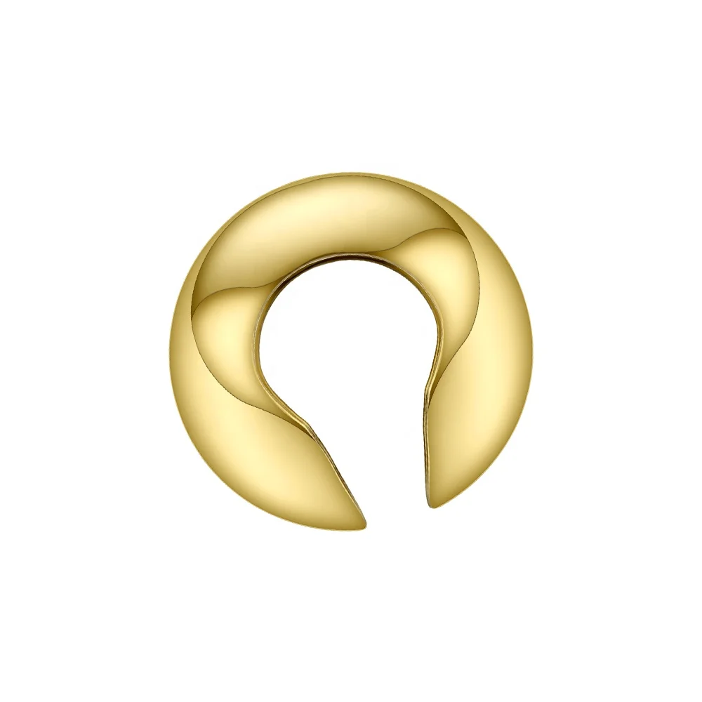 Fashion Jewelry Big Ball Punk Ear Cuff Clip On Earrings  Gold Color Rock Pea Earings Without Piercing Wholesale EC191038 3