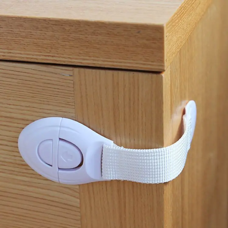 Amazon Hot Selling Baby Proofing Certificated ABS Webbing Cabinet Drawer Door Safety Lock for Children Safe Baby Security