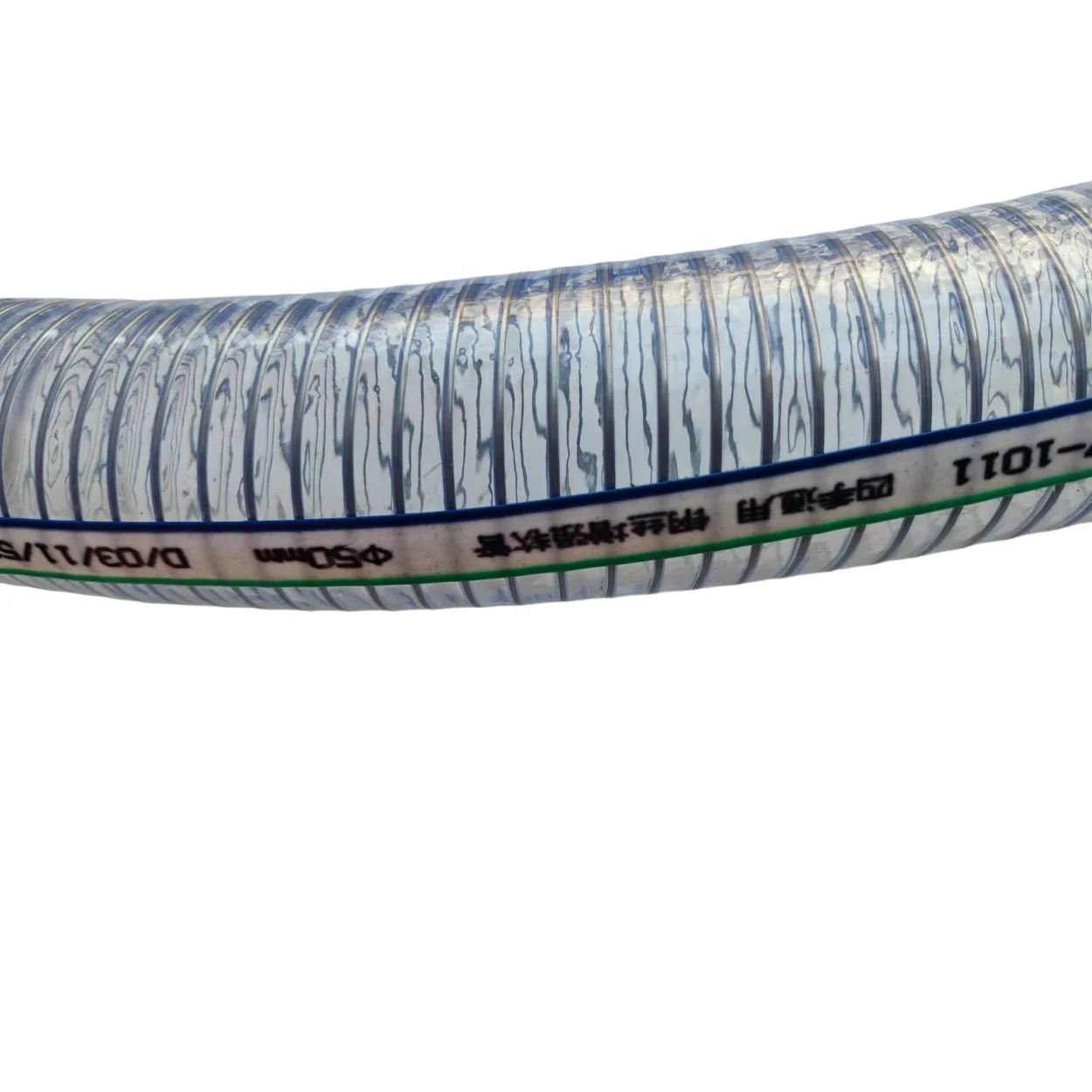 Flexible PVC Steel Wire Reinforced Thunder Hose 1 1/2inch 4inch Sizes 100m Length