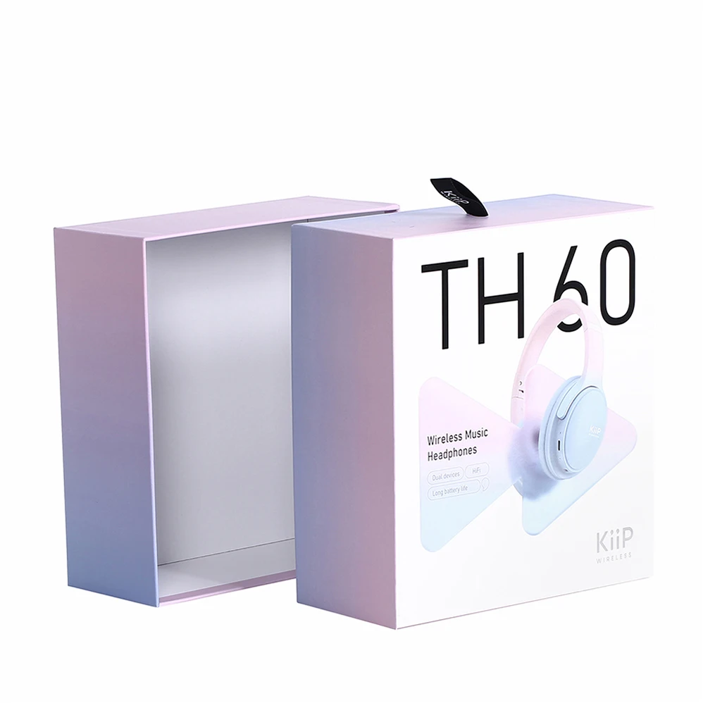 Custom Large Eco-Friendly Cardboard Earphone Box UV Advantageous Paper Packaging for Headphones Industrial Use
