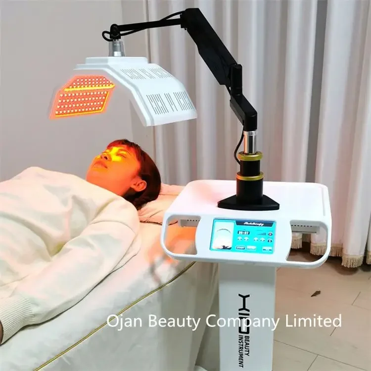 Professional 7 Color Vertical LED Face Acne Phototherapy BIO-Light Therapy Lamp Standing BIO Light Photon Therapy PDT Machine